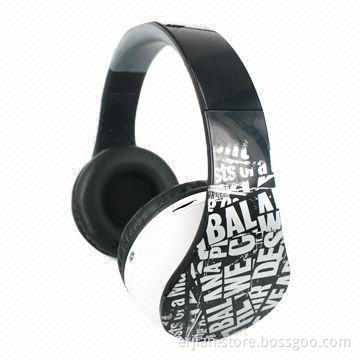 Wireless computer headset with TF card slot MP3 player, FM radio, Bluetooth optional